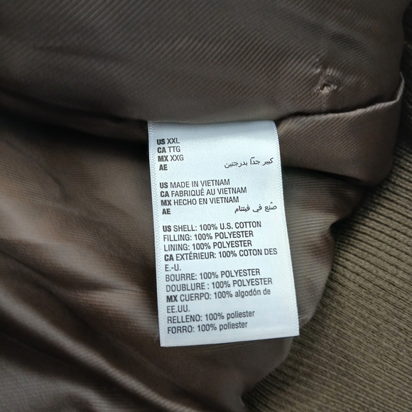 Mode of One Mens Multi Pocket Bomber Jacket in Dark Walnut XXL - Picture 11 of 11